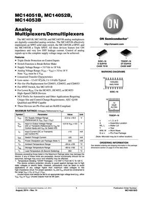 Микросхема SO16, ON Semiconductor # MC14053BDG