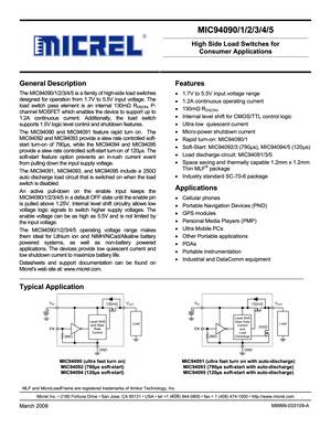Микросхема SC70-6, Micrel # MIC94094YC6