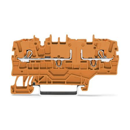 2-conductor through terminal block;  with push-button;  2.5 мм<sup>2</sup>;  with test option;  with additional jumper position, Wago # 2202-1902