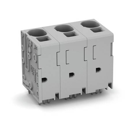 Клемма на печатную плату; 16 мм<sup>2</sup>; Шаг контактов 15 мм; 8-пол.; Push-in CAGE CLAMP®; 16,00 мм<sup>2</sup>; серые, Wago # 2636-3358
