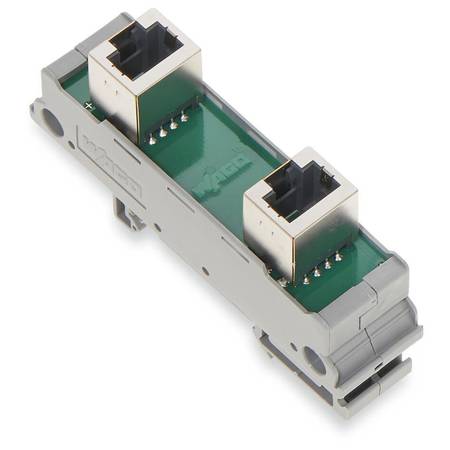 Интерфейсный модуль; RJ-45; RJ-45; Кат. 5; в монтажном держателе, Wago # 289-172 Интерфейсный модуль; RJ-45; RJ-45; Кат. 5; в монтажном держателе, Wago # 289-172