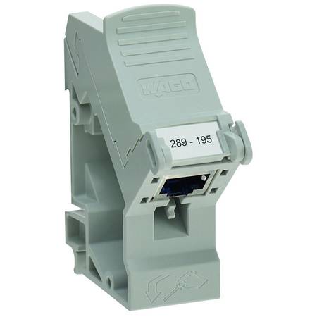Интерфейсный модуль; RJ-45; Технология IDC; Кат. 6; в монтажном держателе; с экранированным соединением, Wago # 289-195 Интерфейсный модуль; RJ-45; Технология IDC; Кат. 6; в монтажном держателе; с экранированным соединением, Wago # 289-195