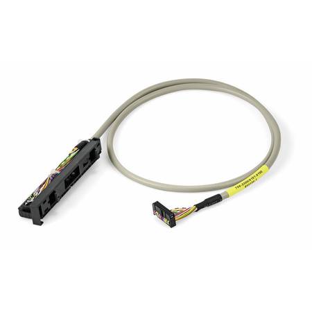 Кабель системы; для Siemens S7-300; 8 дискретных выводов; Длина: 2 м; Поперечное сечение проводника 0,14 мм<sup>2</sup>, Wago # 706-2300/201-200