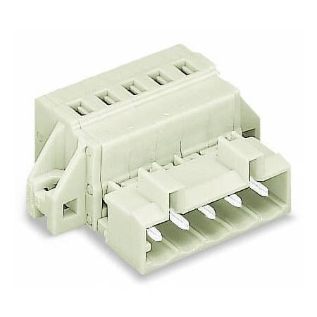 1-проводная вилка; CAGE CLAMP®; 2,5 мм<sup>2</sup>; Шаг контактов 5 мм; 5-пол.; 100% защита от неправильного подсоединения, Wago # 721-605/019-000 1-проводная вилка; CAGE CLAMP®; 2,5 мм<sup>2</sup>; Шаг контактов 5 мм; 5-пол.; 100% защита от неправильного подсоединения, Wago # 721-605/019-000
