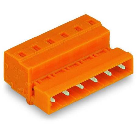 1-проводная вилка;  CAGE CLAMP®;  2,5 мм<sup>2</sup>;  Шаг контактов 7,62 мм;  5-пол.;  Монтажные ножки, Wago # 731-635/018-000/033-000