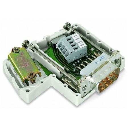 Разъем полевой шины PROFIBUS; с вилкой D-Sub; 9-пол., Wago # 750-960