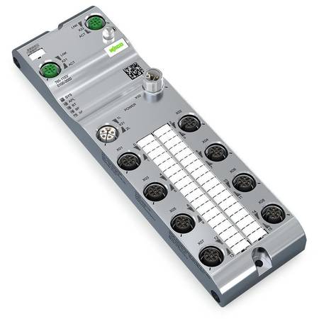 16-канальный дискретный выход; EtherCAT; 24 В постоянного тока / 2,0 А; Соединение 8xM12; WideLine, Wago # 765-1203/100-000 16-канальный дискретный выход; EtherCAT; 24 В постоянного тока / 2,0 А; Соединение 8xM12; WideLine, Wago # 765-1203/100-000