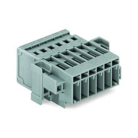 1-проводная вилка; CAGE CLAMP®; 4 мм<sup>2</sup>; Шаг контактов 5 мм; 2-пол.; Проходной фланец; 4,00 мм<sup>2</sup>; серые, Wago # 769-602/004-000 1-проводная вилка; CAGE CLAMP®; 4 мм<sup>2</sup>; Шаг контактов 5 мм; 2-пол.; Проходной фланец; 4,00 мм<sup>2</sup>; серые, Wago # 769-602/004-000