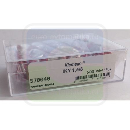 Наконечник изолированный IKY 1,5/8 (упак-500шт), Klemsan # 570040Z