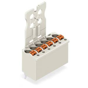 1-провод. розетка, сквоз. монтаж, прямая;  нажимная кнопка;  Push-in CAGE CLAMP®;  1,5;  Шаг контактов 3,5 мм;  3-пол., Wago # 2091-1153/000-1000