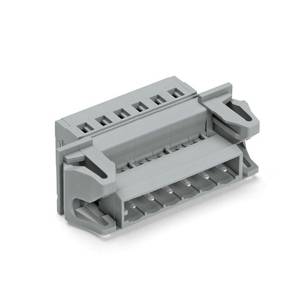 1-проводная вилка; CAGE CLAMP®; 2,5 мм<sup>2</sup>; Шаг контактов 5 мм; 2-пол.; Защелкивающийся фланец; 2,50 мм<sup>2</sup>; серые, Wago # 231-602/114-000 1-проводная вилка; CAGE CLAMP®; 2,5 мм<sup>2</sup>; Шаг контактов 5 мм; 2-пол.; Защелкивающийся фланец; 2,50 мм<sup>2</sup>; серые, Wago # 231-602/114-000
