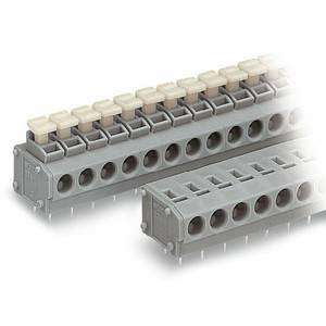Клемма на печатную плату;  2,5 мм<sup>2</sup>;  Шаг контактов 5/5,08 мм;  4-пол.;  PUSH WIRE®;  с тестовым портом, Wago # 235-404/333-000