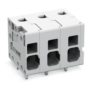 Клемма на печатную плату; 4 мм<sup>2</sup>; Шаг контактов 7,5 мм; 8-пол.; Push-in CAGE CLAMP®; 4,00 мм<sup>2</sup>; серые, Wago # 2624-1308