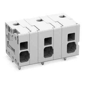 Клемма на печатную плату; 4 мм<sup>2</sup>; Шаг контактов 11,5 мм; 7-пол.; Push-in CAGE CLAMP®; 4,00 мм<sup>2</sup>; серые, Wago # 2624-1507