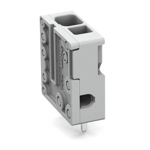 Клемма на печатную плату; 4 мм<sup>2</sup>; Шаг контактов 5 мм; 1-пол.; Push-in CAGE CLAMP®; 4,00 мм<sup>2</sup>; серые, Wago # 2624-3101