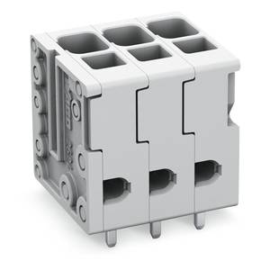 Клемма на печатную плату; 4 мм<sup>2</sup>; Шаг контактов 5 мм; 2-пол.; Push-in CAGE CLAMP®; 4,00 мм<sup>2</sup>; черные, Wago # 2624-3102/000-004