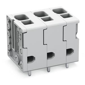 Клемма на печатную плату; 4 мм<sup>2</sup>; Шаг контактов 7,5 мм; 9-пол.; Push-in CAGE CLAMP®; 4,00 мм<sup>2</sup>; серые, Wago # 2624-3309