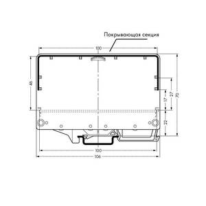 Крышка; Размер 2; длиной 1 м; прозрачные, Wago # 288-627