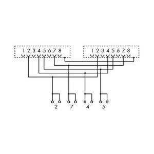 Интерфейсный модуль; 2xRJ-45; Клеммы для печатных плат, двухрядные; в монтажном держателе, Wago # 289-965