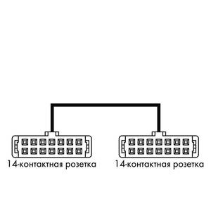 Соединительный кабель;  14-пол.;  Съемный соединитель согл. DIN 41651;  14-пол.;  Съемный соединитель согл. DIN 41651;  Длина: 2 м, Wago # 706-753/300-200
