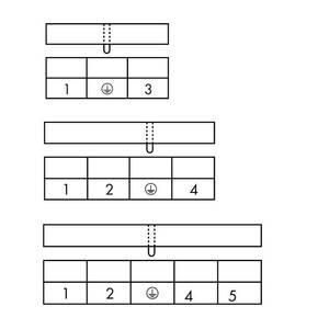 1-проводная вилка; CAGE CLAMP®; 2,5 мм<sup>2</sup>; Шаг контактов 5 мм; 3-пол.; Заземляющий контакт, Wago # 721-603/000-042