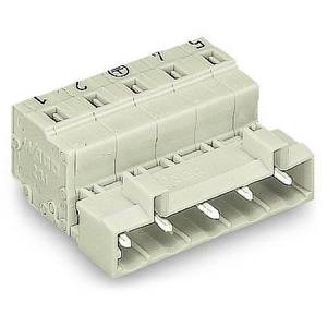 1-проводная вилка; CAGE CLAMP®; 2,5 мм<sup>2</sup>; Шаг контактов 7,5 мм; 3-пол.; Заземляющий контакт, Wago # 723-603/000-042 1-проводная вилка; CAGE CLAMP®; 2,5 мм<sup>2</sup>; Шаг контактов 7,5 мм; 3-пол.; Заземляющий контакт, Wago # 723-603/000-042
