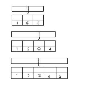 1-проводная вилка; CAGE CLAMP®; 2,5 мм<sup>2</sup>; Шаг контактов 7,5 мм; 4-пол.; Заземляющий контакт, Wago # 723-604/114-042