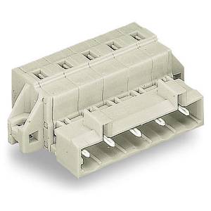 1-проводная вилка; CAGE CLAMP®; 2,5 мм<sup>2</sup>; Шаг контактов 7,5 мм; 5-пол.; 100% защита от неправильного подсоединения, Wago # 723-605/019-000 1-проводная вилка; CAGE CLAMP®; 2,5 мм<sup>2</sup>; Шаг контактов 7,5 мм; 5-пол.; 100% защита от неправильного подсоединения, Wago # 723-605/019-000