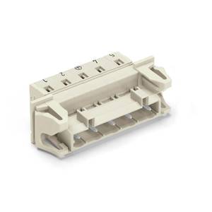 1-проводная вилка; CAGE CLAMP®; 2,5 мм<sup>2</sup>; Шаг контактов 7,5 мм; 5-пол.; Заземляющий контакт, Wago # 723-605/114-042 1-проводная вилка; CAGE CLAMP®; 2,5 мм<sup>2</sup>; Шаг контактов 7,5 мм; 5-пол.; Заземляющий контакт, Wago # 723-605/114-042
