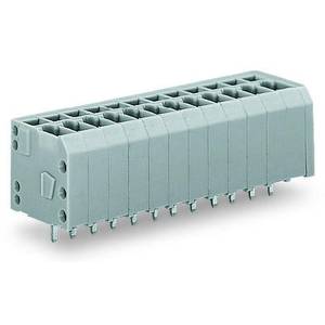 Клемма на печатную плату; 1,5; Шаг контактов 3,5 мм; 6-пол.; CAGE CLAMP®; 1,50 мм<sup>2</sup>; серые, Wago # 739-306