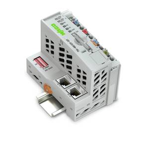 Контроллер ETHERNET; 3-е поколение; Слот для карт памяти SD; Технология телеуправления; Внешняя температура, Wago # 750-880/025-001