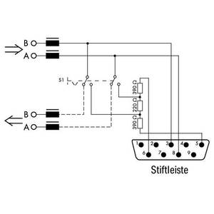 Разъем полевой шины PROFIBUS; с вилкой D-Sub; 9-пол., Wago # 750-971