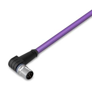 Кабель PROFIBUS; Штекер M12B; углового исполнения; 5-пол.; Длина: 2 м, Wago # 756-1104/060-020