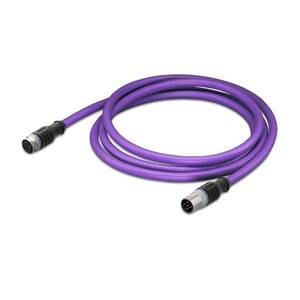 Кабель PROFIBUS; Розетка M12B; прямая; Штекер М12B; прямой; 5-пол.; Длина: 5 м, Wago # 756-1105/060-050