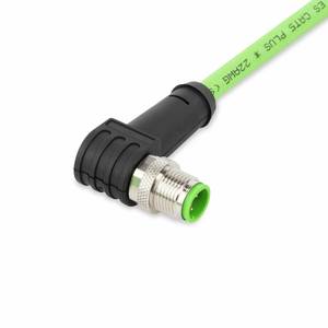 Кабель ETHERNET; Штекер M12D; углового исполнения; 4-пол.; Длина: 20 м, Wago # 756-1202/060-200