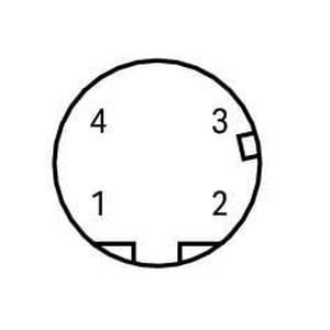 кабель sercos; Штекер M12D; прямой; 4-пол.; Длина: 2 м, Wago # 756-1601/060-020