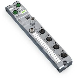 4-Port-IO Link Master Class B; EtherCAT; 24 В постоянного тока / 2,0 А; Соединение 4xM12; SlimLine, Wago # 765-4204/100-000