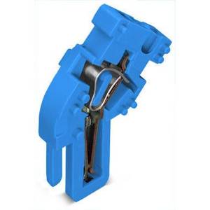 Центральный модуль для 1-пров. розетки;  угловой;  CAGE CLAMP®;  4 мм<sup>2</sup>;  Шаг контактов 5 мм;  1-пол., Wago # 769-513/000-006
