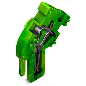 Центральный модуль для 1-пров. розетки;  угловой;  CAGE CLAMP®;  4 мм<sup>2</sup>;  Шаг контактов 5 мм;  1-пол., Wago # 769-513/000-016
