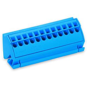 Клемма шины; для шин (10 x 3) мм; 12-пол.; без кнопок; Push-in CAGE CLAMP®; 4,00 мм<sup>2</sup>; светло-серые, Wago # 812-101 Клемма шины; для шин (10 x 3) мм; 12-пол.; без кнопок; Push-in CAGE CLAMP®; 4,00 мм<sup>2</sup>; светло-серые, Wago # 812-101