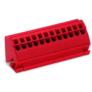 Клемма шины; для шин (10 x 3) мм; 12-пол.; без кнопок; Push-in CAGE CLAMP®; 4,00 мм<sup>2</sup>; красные, Wago # 812-103 Клемма шины; для шин (10 x 3) мм; 12-пол.; без кнопок; Push-in CAGE CLAMP®; 4,00 мм<sup>2</sup>; красные, Wago # 812-103