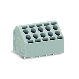 2-проводные клеммы для печатных плат; 1,5; Шаг контактов 5 мм; 4-пол.; Push-in CAGE CLAMP®; 1,50 мм<sup>2</sup>; серые, Wago # 816-104