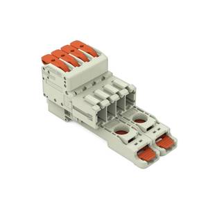 1-проводная вилка; рычаг; Push-in CAGE CLAMP®; 10 мм<sup>2</sup>; Шаг контактов 7,62 мм; 4-пол., Wago # 831-1204/306-000 1-проводная вилка; рычаг; Push-in CAGE CLAMP®; 10 мм<sup>2</sup>; Шаг контактов 7,62 мм; 4-пол., Wago # 831-1204/306-000