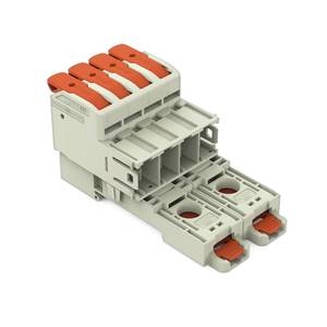 1-проводная вилка; рычаг; Push-in CAGE CLAMP®; 16 мм<sup>2</sup>; Шаг контактов 10,16 мм; 4-пол., Wago # 832-1204/306-000 1-проводная вилка; рычаг; Push-in CAGE CLAMP®; 16 мм<sup>2</sup>; Шаг контактов 10,16 мм; 4-пол., Wago # 832-1204/306-000