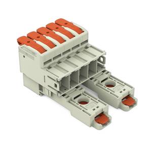 1-проводная вилка; рычаг; Push-in CAGE CLAMP®; 16 мм<sup>2</sup>; Шаг контактов 10,16 мм; 5-пол., Wago # 832-1205/306-000 1-проводная вилка; рычаг; Push-in CAGE CLAMP®; 16 мм<sup>2</sup>; Шаг контактов 10,16 мм; 5-пол., Wago # 832-1205/306-000