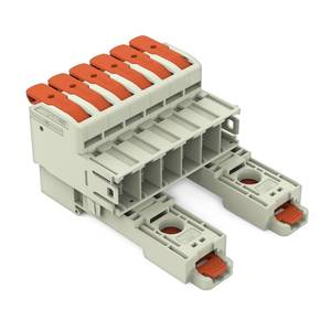 1-проводная вилка; рычаг; Push-in CAGE CLAMP®; 16 мм<sup>2</sup>; Шаг контактов 10,16 мм; 6-пол., Wago # 832-1206/306-000 1-проводная вилка; рычаг; Push-in CAGE CLAMP®; 16 мм<sup>2</sup>; Шаг контактов 10,16 мм; 6-пол., Wago # 832-1206/306-000