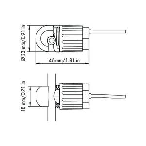 Анцапфа силового трансформатора; без предохранителя; 10 мм<sup>2</sup> (8 AWG) - 16 мм<sup>2</sup> (6 AWG); N-проводник, Wago # 855-8004