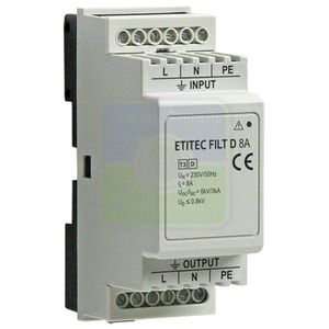 Ограничитель перенапряжения однофазный УЗИП III класса ETITEC FILT D 20/275F 8A G, ETI # 2441712